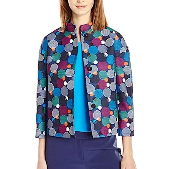 Anne Klein Colorful Polka Dot Jacket-NWT - Picture 1 of 7